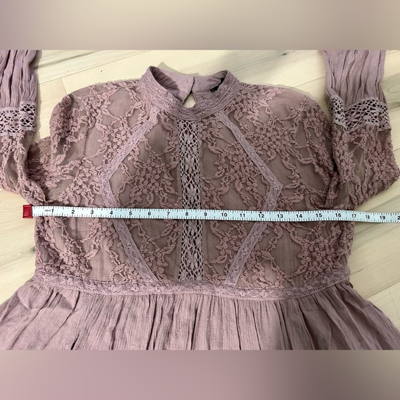 American Eagle Outfitters Fairycore Boho Festival Bell Sleeve Top Small - Picture 5 of 15